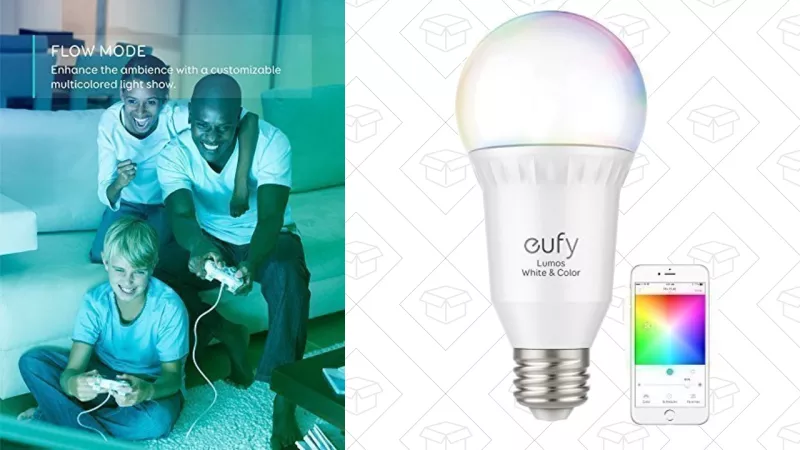 Eufy RGB Smart Bulb | $26 | Amazon | Promo code NDBR4PZZEufy White Smart Bulb | $14 | Amazon | Promo code HXBRFZNN